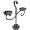 LorenzFerart Portacandele ferro battuto - Candelabro 6193 L20 H28 - Produzione artigianale Made in Italy