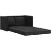vidaXL Divano Letto da Terra 2 in 1 Nero 122x204x55 cm Velluto, divano da terra, divano letto, divano a 2 posti, letto da terra, letto da giorno