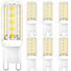 DiCUNO Lampadina dimmerabile G9 LED, Bianco freddo 5000K, 2,6W sostituzione per lampadine alogene 30W, 260LM, Lampada G9 230V, Perfetto per bagno, lampadario, Set di 6