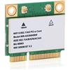 Yunseity AX200HMW WiFi 6 Scheda Wireless Dual Band 802.11 A/B/G/N/AC/AX Half Mini PCI-E Scheda di Rete WiFi Adattatore BT5.2 per PC, Laptop, per WIN10 (64bit)