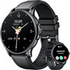 Motsfit Orologio Smartwatch Uomo Fitness Tracker: 1.43 Rotondo Smart Watch con Chiamate Bluetooth Pressione Sanguigna SpO2 100+ Modalità Sport IP68 Impermeabile Contapassi Orologi Compatibile per IOS Android