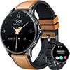 Motsfit Orologio Smartwatch Uomo Fitness Tracker: 1.43 Rotondo Smart Watch con Chiamate Bluetooth Pressione Sanguigna SpO2 100+ Modalità Sport IP68 Impermeabile Contapassi Orologi Compatibile per Android IOS