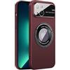 Rdyi6ba8 Magnetica Cover per iPhone 14 6,1 Pollici Supporta la Ricarica Wireless, Rigida PC Custodia con Protezione Fotocamera Frosted Ultra Slim Case per iPhone 14 - Rosso