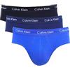 Calvin Klein Jeans Calvin Klein 3p Hip Brief Slip, Multicolour (Black/Blue Ocean), M (Pacco da 3) Uomo