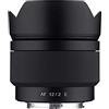 Samyang Obiettivo 12mm F2.0 AF ultra grandangolare con messa a fuoco automatica per Sony E Mount (SYIO12AF-E) nero