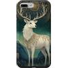 Celestial Deer with Intricate Antler Des Custodia per iPhone 7 Plus/8 Plus Regal White Caribou in un paesaggio di fantasia