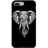 Laroli Aesthetic Art Custodia per iPhone 7 Plus/8 Plus Dripping White Paint Art Elefante Elefanti