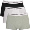 Tommy Hilfiger Calvin Klein Low Rise Trunk 3pk 0000u2664g, Boxer a vita bassa Uomo, Multicolore (Black/White/Grey Heather), XL