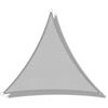 Sunnylaxx Tenda a Vela Triangolare Vela Ombreggiante 3x3x4.25m Colore Grigio,185G HDPE Protezione UV 95%,per Esterno, Giardino e Terrazza, Piscina