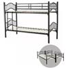 BellaHome Letto a castello bellahome berna scomponibile in 2 letti singoli in ferro nero 203x83x145,5 cm