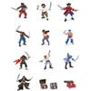 Papo Mini Figure Pirati Corsari Set da 12, Collezione Pirati, Bambini 3+ Anni | Realistiche e dipinte a mano | gioco educativo e divertente | ottime per decorare | scoperta e stimolo | regalo originale