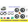 AudioDesign Kit stereo Panda 169 Fiat altoparlanti con adattatori radio impianto suono set