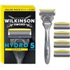 Wilkinson Sword Hydro 5 Ultimate Confezione con 1 rasoio + 4 lame di ricambio