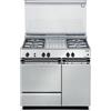 DELO De Longhi SGGX854 N ED Cucina a Gas 86x50 cm Forno a Gas Linea Smart 4 Fuochi Classe energetica A Acciaio Inox