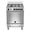 LAGE Bertazzoni La Germania Americana AMN654GXV Cucina a Gas Piano Cottura 4 Fuochi Forno a Gas ventilato Classe A+ Inox