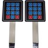 SagaSave Tastiera a membrana matrice 3x4, tastiera professionale con interruttore a 12 tasti, 2 pezzi