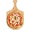 BAKAJI Pala per Pizza da Forno Fornetto Tagliere Vassoio Legno Bambu con Manico 30x50cm Tagliere Paletta Per Pane Da Cucina Con Impugnatura