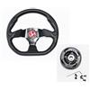 Autokit Volante per FIAT Panda 750 4x4 Sisley Sterzo + Mozzo Specifico + Adesivo ABARTH