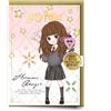 Harry Potter Hermione - Biglietto d'auguri con spilla, motivo: personaggi
