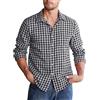 COOFANDY Camicie da uomo a maniche lunghe in flanella a quadri casual smart button down plaid boscaiolo top camicia rosso-bianco S