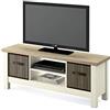 MUEBLES PITARCH Artik Biscuit Mobile TV, Truciolare in melammina ad alta densità, Pino/Rovere Cambrian, 51 x 130 x 41 cm