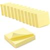 WAYTEX 1200 note adesive riposizionabili giallo pastello 12 blocchi da 100 fogli 5 x 4 cm senso orizzontale