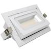 Factorled Faretto LED 40W Orientabile Rettangolare 120º, de Incasso, Illuminazione Interna, Ideale per Negozi, Dimmerabile, CCT Luce selezionabile 3000K 4000K 6000K