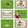 Ohok Set di 4 tovagliette natalizie, 30,5 x 45,7 cm, decorazione natalizia per feste e cene (Natale Grinch Merry Grinchmas)