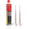 Fischer T-Bond Pro.1, Tassello Chimico in Resina Hybrid, Ancorante ad iniezione Bi-componente Ibrido per Calcestruzzo Fessurato e Muratura, 71778 Grigio