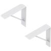 Alberts 869649 opzionale in vari colori di tendenza-Mensola in coppia o singolarmente-205 x 205 x 50 mm, bianco