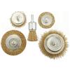 Wokin Set di 5 spazzole metalliche arancioni e nere