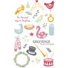 Sizzix Catherine Pooler - Set di timbri trasparenti, formato A5, motivo: 12 giorni di Natale