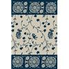 Bassetti Brenta 9326097 - Asciugamano ospite, 100% cotone, 40 x 60 cm, colore: Blu