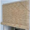 DSWZLQDXB Tapparella a carrucola in Bamboo,Tenda Avvolgibile in Canna Ombra arelle Sole,canniccio di bambù linea bianca,Tenda a Rullo,Veneziana divisorio,Protezione della Privacy,Stile retrò (W135 x H140cm)