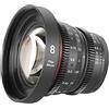 MEKE 8mm T2.9 Obiettivo mini Cine da con apertura a messa a fuoco manuale bassa distorsione 4K per micro quattro terzi M4/3 MFT, compatibile con fotocamere Olympus/Panasonic Lumix e BMPCC 4K Zcam E2