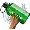 Alpha Designs Borraccia XXL da palestra da 2 l, brocca grande da 2,4 l/2400 ml, senza BPA e a tenuta stagna, blu