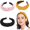 Elegance-go Cerchietti Per Donna,3 Pezzi Fasce Per Capelli Con Nodo Twist Knot Fasce Capelli Fasce Eleganti Estivi Vintage Knot Hairbands Fasce Elastica Turbante Fascia Per Capelli Per Donne Ragazze