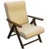 Liberoshopping POLTRONA MOLISANA ECOPELLE RECLINABILE RELAX 4 POSIZIONI SEDIA DIVANO SOFà CUSCINO IMBOTTITO (CREAM)