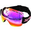 Inception Pro infinite Occhiali snowboard Maschio - Uomo - specchio - maschera da sci - anti nebbia - protezione UV OTG - rosso - traspiranti - Idea Regalo originale