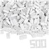 Simba Blox 104118930 - Set di 8 mattoncini Bianchi da Costruzione, 500 Pezzi