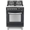 Lofra PNM66GVT/C Cucina a Gas, Nero/Mat