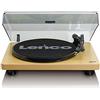Lenco L-30WD USB - Giradischi con trasmissione a cinghia - 33 e 45 giri - USB - uscita RCA - digitalizza dischi - preamplificatore - legno, único