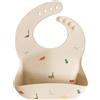 mushie | Bavaglino Silicone | Bavaglino Impermeabile Regolabile | Facile da Pulire | 4 Misure Regolabili con tasca Frontali Profonde | Senza BPA | articoli per neonati & bambini | Dinosaurs