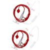 Hemobllo 2 Pezzi Auricolare Monofonico Con Tubo Acustico Con Isolamento Acustico Per Clip Auricolare Sicura