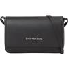 Calvin Klein Jeans Donna Borsa a Tracolla Piccola, Nero (Fashion Black), Taglia Unica