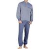 BIP BIP Pigiama Uomo Invernale, Pigiama Uomo Caldo Cotone, 100% Cotone, 7016, Ambizione (L, Blu)