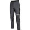 U-POWER DON'T WORRY... BE HAPPY! U-Power World, Pantaloni Cargo Slim Fit, con Multitasche Frontali e Laterali, Pantaloni Comodi ed Estensibili, con Bottone Frontale, Tessuto Traspirante (ASPHALT GREY - 2XL)