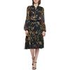 Tommy Hilfiger X2fg1rt1-1bm-16w Vestito, Nero Multicolore, 50 più Donna