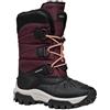 Geox J Himalaya Girl B AB, Scarpone da Neve, Bordeaux/Black, 25 EU