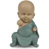 Zen Light Statua Buddha Bonze Position Iconic - GongFu 3 - Baby Buddha Symbolic - Zen e relax - Decorazione Feng Shui - H 13 cm - Zen'Light
